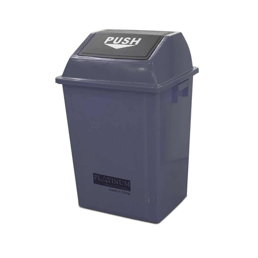 Buy QUADRATE GARBAGE BIN | 40LTR | GRAY from Kaddah Cleaning Equipment in UAE