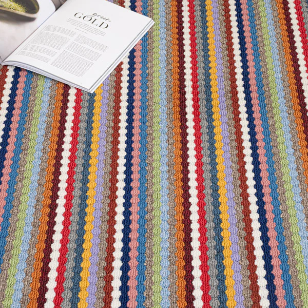 Rainbow Multi Stripe Loop Carpet - Interiors in UAE Marketplace