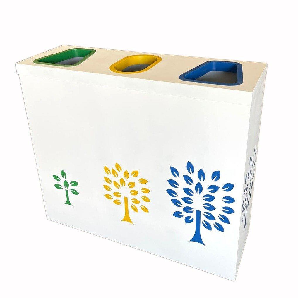 Buy RECYCLE BINS STEEL WITH GALVANIZED INNER 3 TOP from Kaddah Cleaning Equipment in UAE