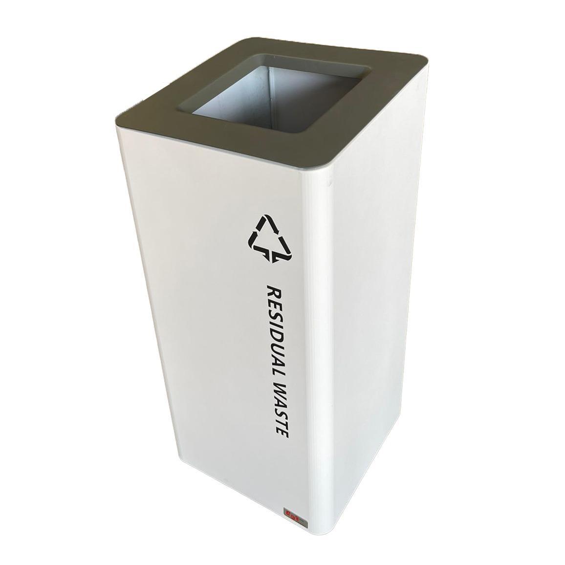 Buy RECYCLE BINS STEEL WITH GALVANIZED INNER 70 LITER GRAY from Kaddah Cleaning Equipment in UAE