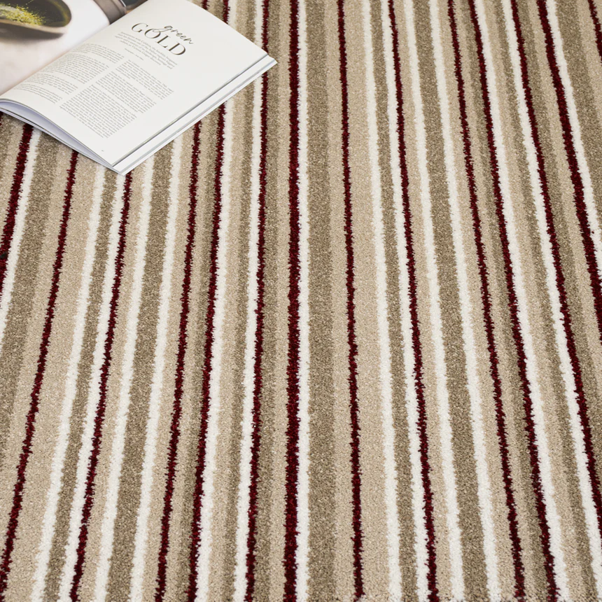 Red Stripe Keswick Twist Carpet - Interiors in UAE Marketplace