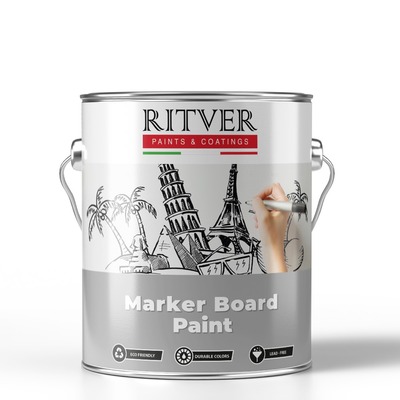 Buy RITVER MARKER BOARD WHITE PAINT from Goods Exim International in UAE