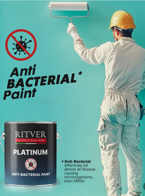 Buy RITVER PLATINUM EMULSION  ANTI BACTERIAL SILK PAINT from Goods Exim International in UAE