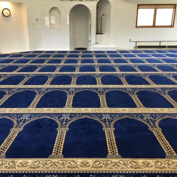 Royal Blue Hira Masjid Carpet - Interiors in UAE Marketplace