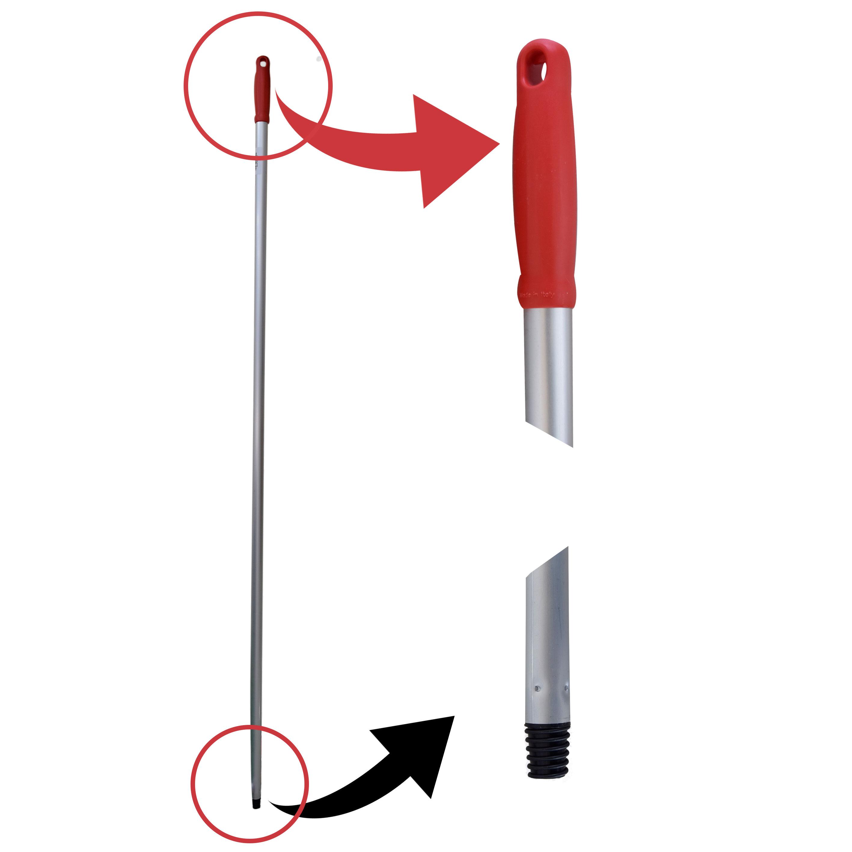 Buy SCREW-THREAD ALUMINUM HANDLE | 145 CM | RED from Kaddah Cleaning Equipment in UAE
