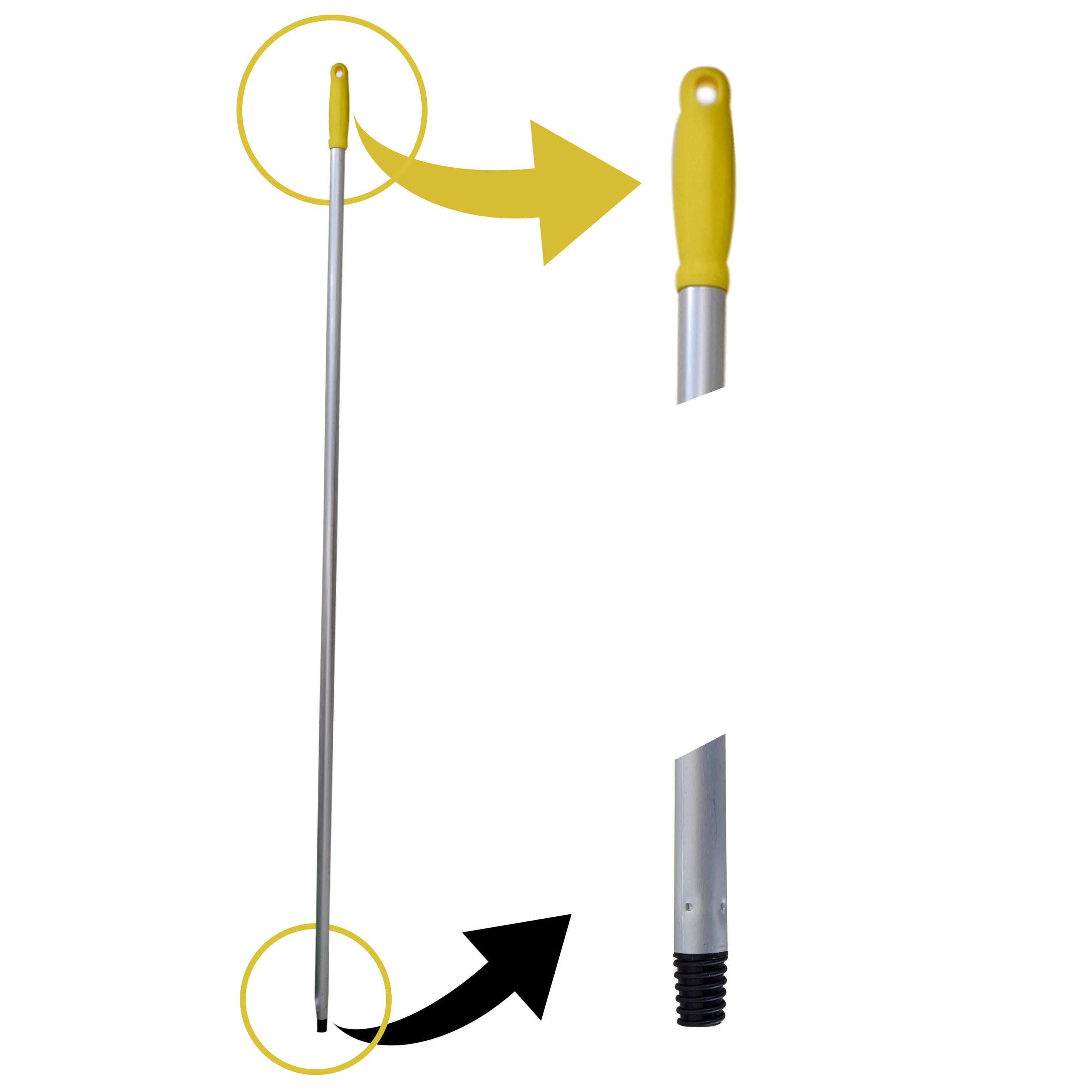 Buy SCREW-THREAD ALUMINUM HANDLE | 145 CM | YELLOW from Kaddah Cleaning Equipment in UAE