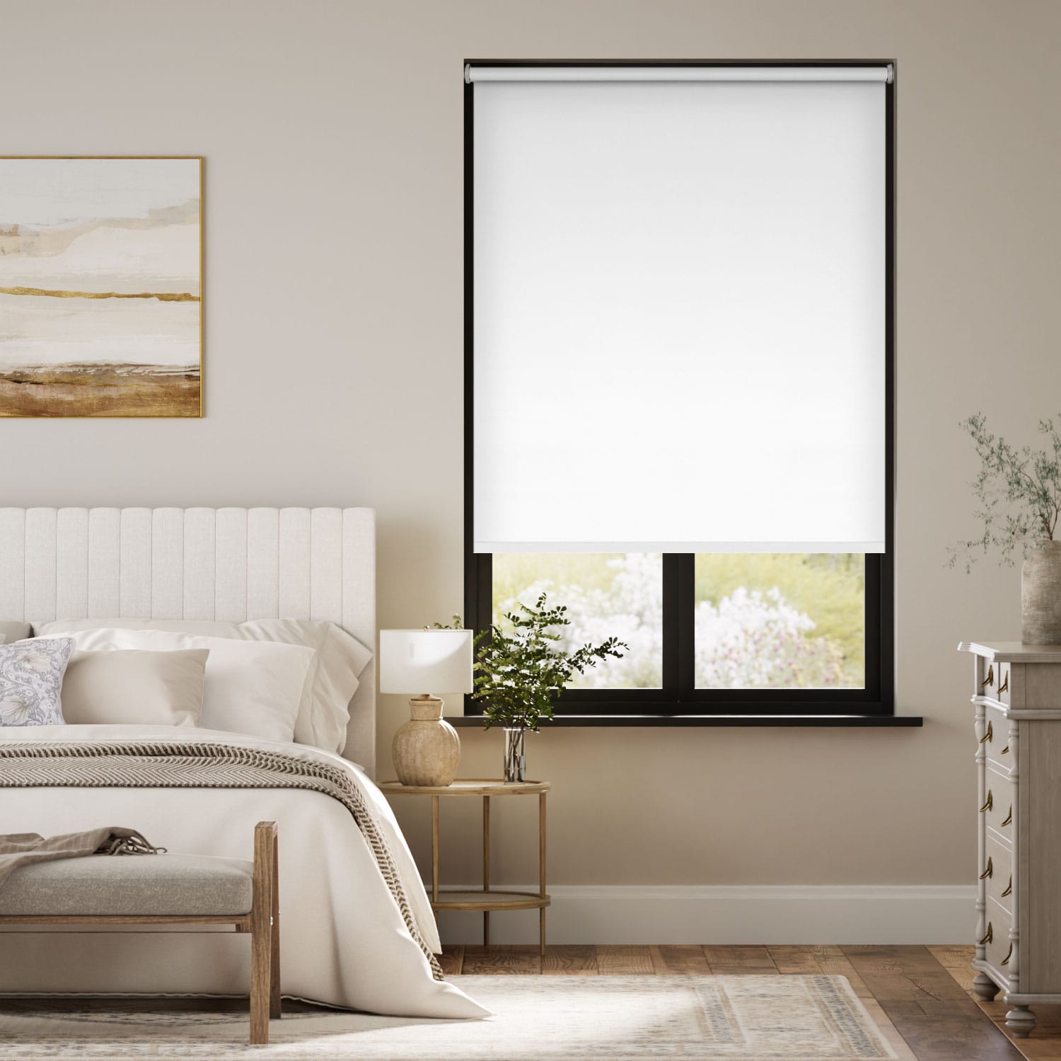Sevilla Blackout Brilliant White Roller Blind - Interiors in UAE Marketplace