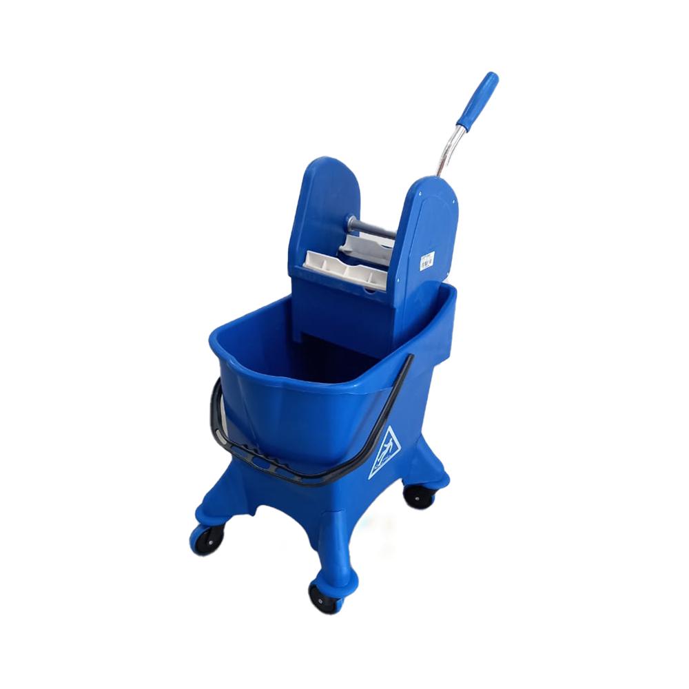 Buy SINGLE MOP BUCKET TROLLEY | 30LTR | BLUE from Kaddah Cleaning Equipment in UAE