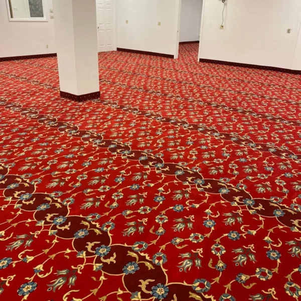 Sky Blue Border Masjid Carpet - Interiors in UAE Marketplace