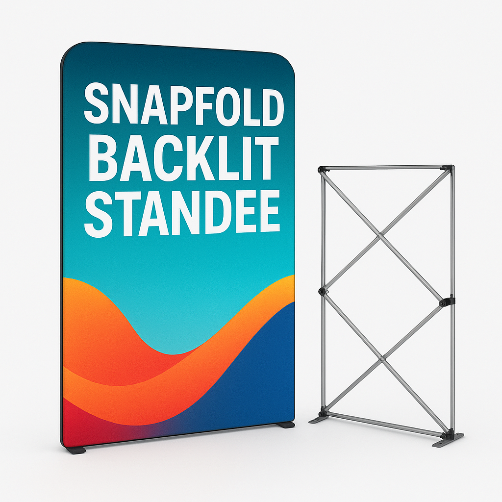 Buy SNAPFOLD BACKLIT STANDEE from Half Price Print in UAE