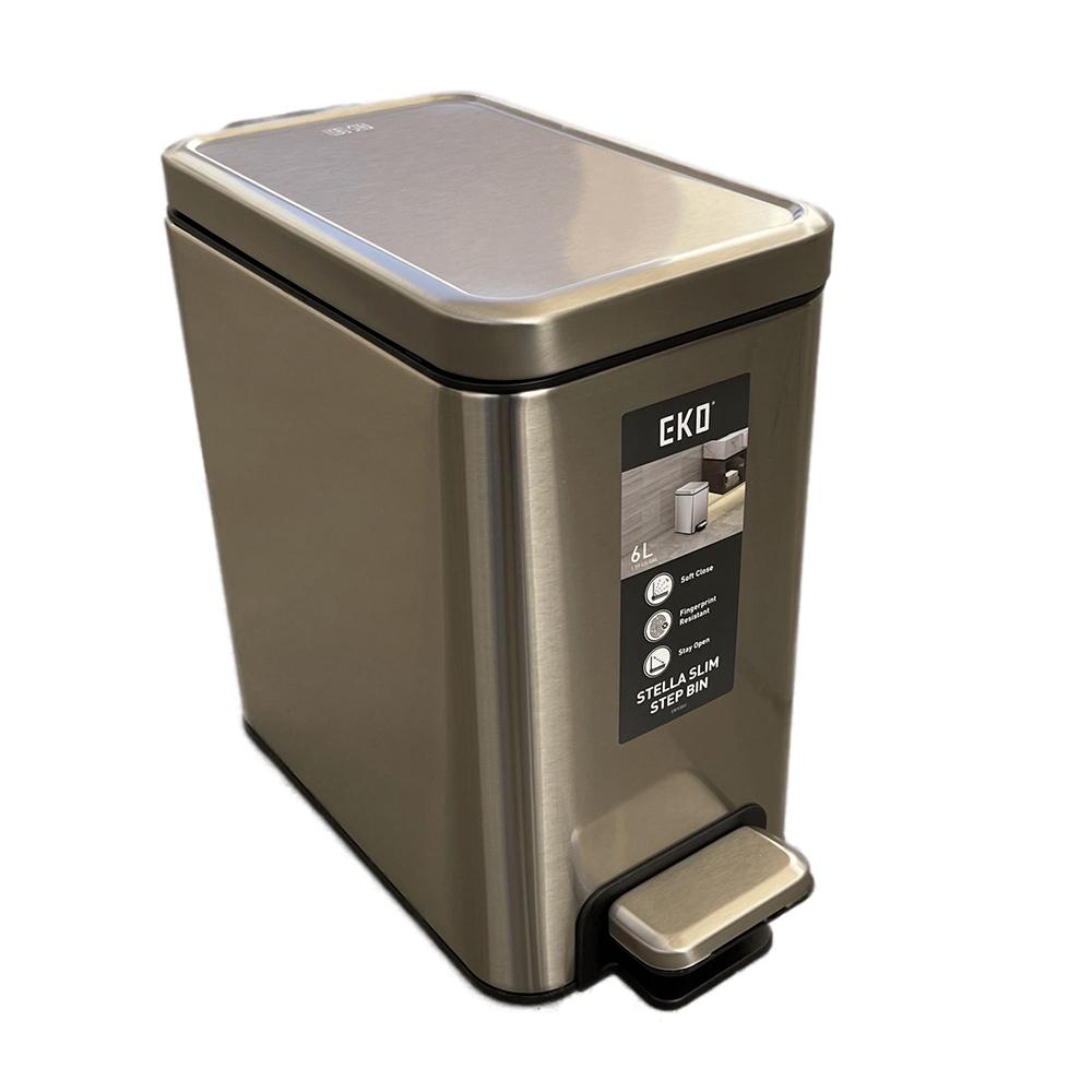 Buy SOFT CLOSE LID BLACK PP LINER 6 LITERS, SILVER from Kaddah Cleaning Equipment in UAE