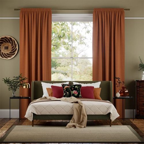Soundproof Curtains Heavyweight Vintage Orange - Interiors in UAE Marketplace