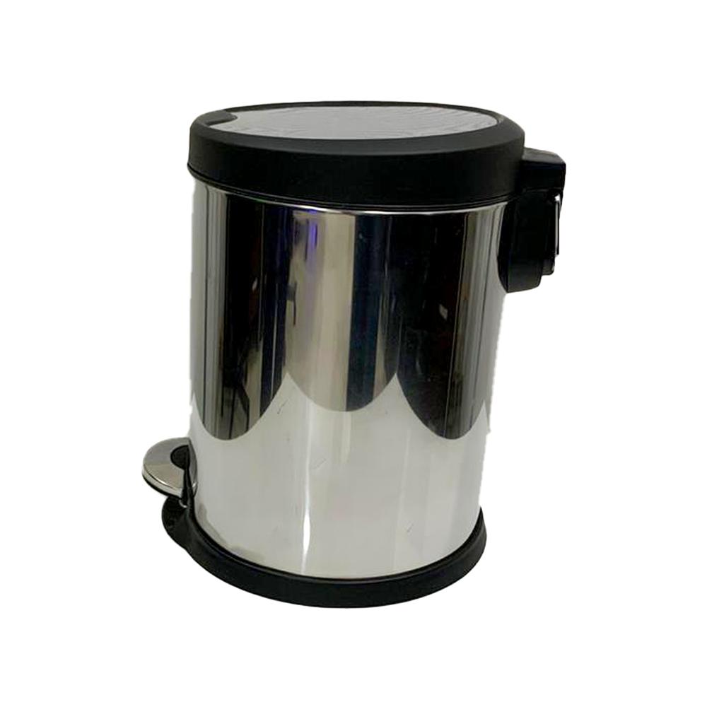 Buy STAINLESS STEEL BIN SLOW MOTION WITH PEDAL 5 LITERS from Kaddah Cleaning Equipment in UAE