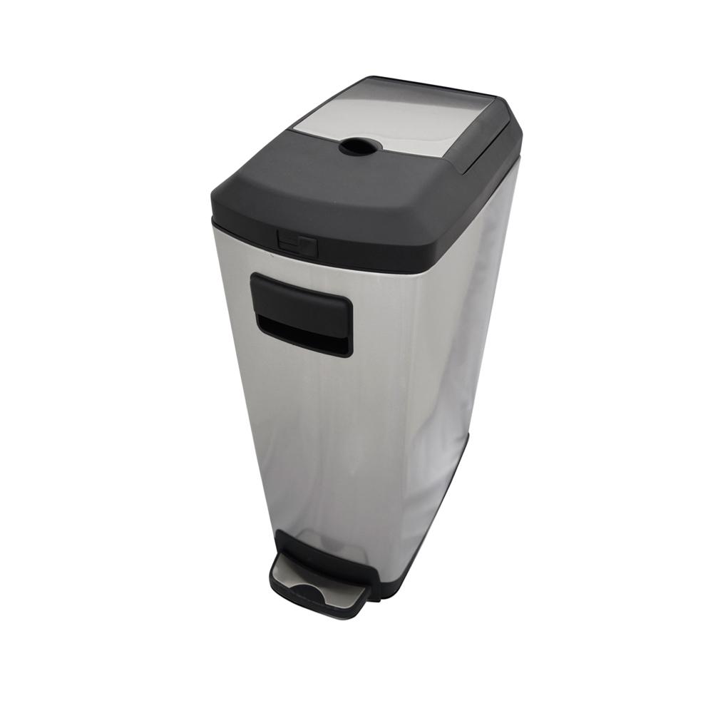 Buy STAINLESS STEEL DUST BIN | 35 LTR | 38 X 26 X 67 CM from Kaddah Cleaning Equipment in UAE