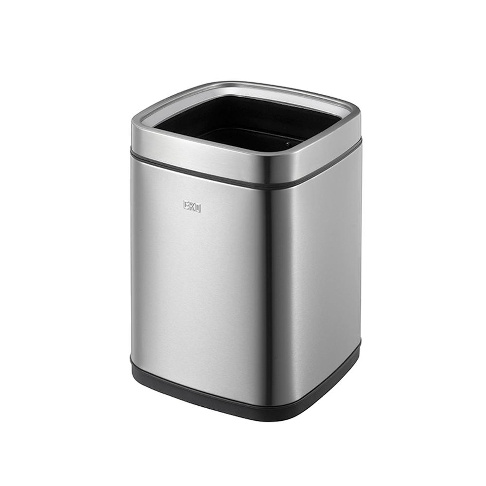 Buy STAINLESS STEEL FINGERPRINT PROOF OPEN TOP TRASH BIN 12 LITERS from Kaddah Cleaning Equipment in UAE