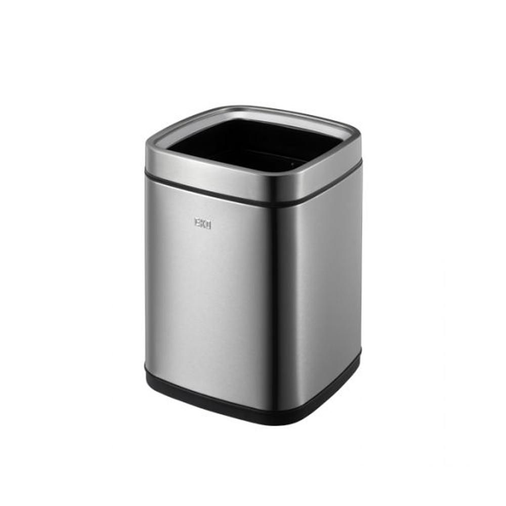 Buy STAINLESS STEEL FINGERPRINT PROOF & OPEN TOP TRASH BIN 9 LITER from Kaddah Cleaning Equipment in UAE