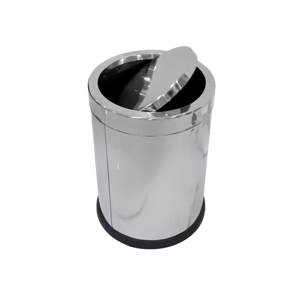 Buy STAINLESS STEEL LID TYPE SWING BIN | 10 LTR from Kaddah Cleaning Equipment in UAE
