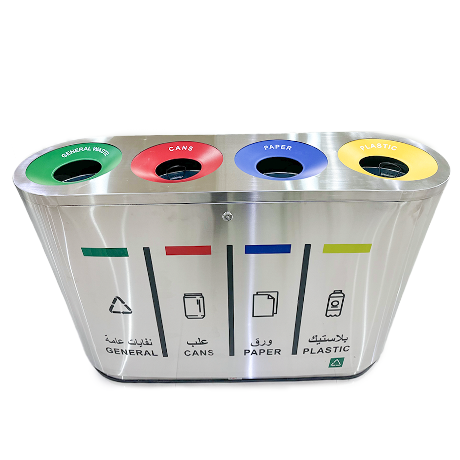 Buy STAINLESS STEEL RECYCLE BIN | 240LTR from Kaddah Cleaning Equipment in UAE