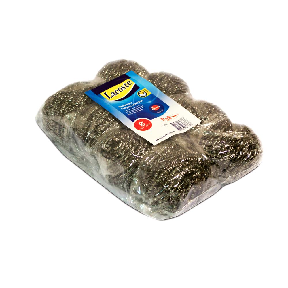 Buy STAINLESS STEEL SCRUBBER | PACK OF 8 from Kaddah Cleaning Equipment in UAE