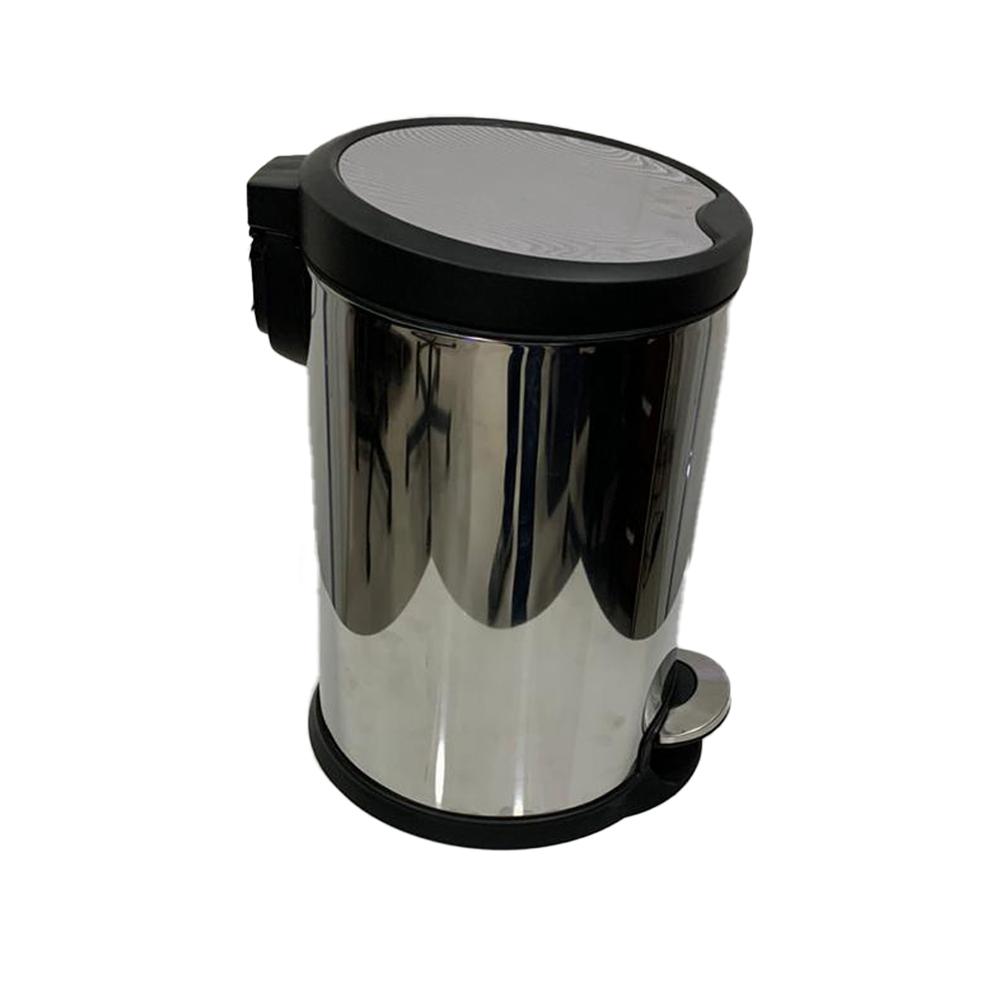 Buy STAINLESS STEEL SLOW MOTION BIN WITH PEDAL 12 LITERS from Kaddah Cleaning Equipment in UAE