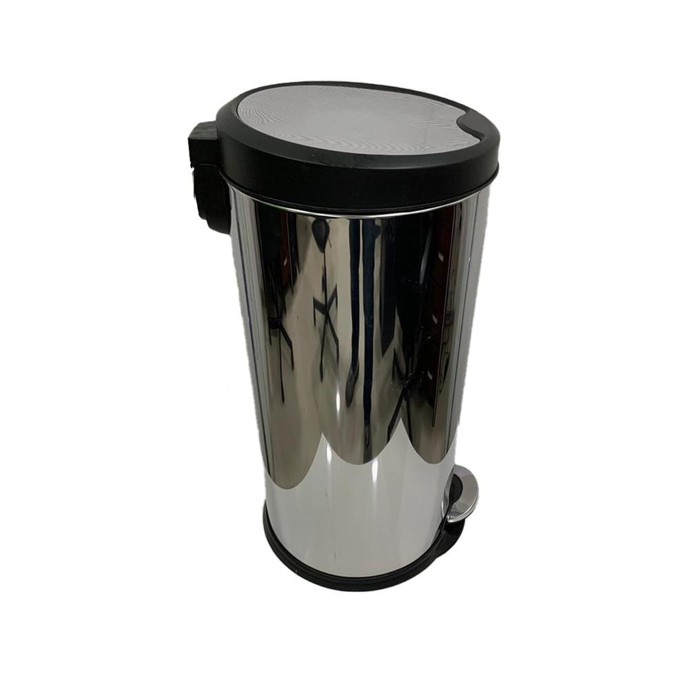 Buy STAINLESS STEEL SLOW MOTION BIN WITH PEDAL 27 LITERS from Kaddah Cleaning Equipment in UAE