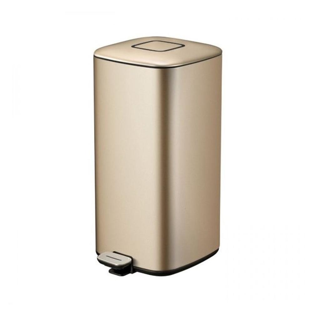Buy STAINLESS STEEL SOFT CLOSING WITH PEDAL BIN 32 LITERS from Kaddah Cleaning Equipment in UAE