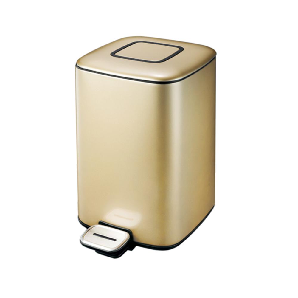 Buy STAINLESS STEEL SQUARE & GOLD COATING BIN 20 LITERS from Kaddah Cleaning Equipment in UAE