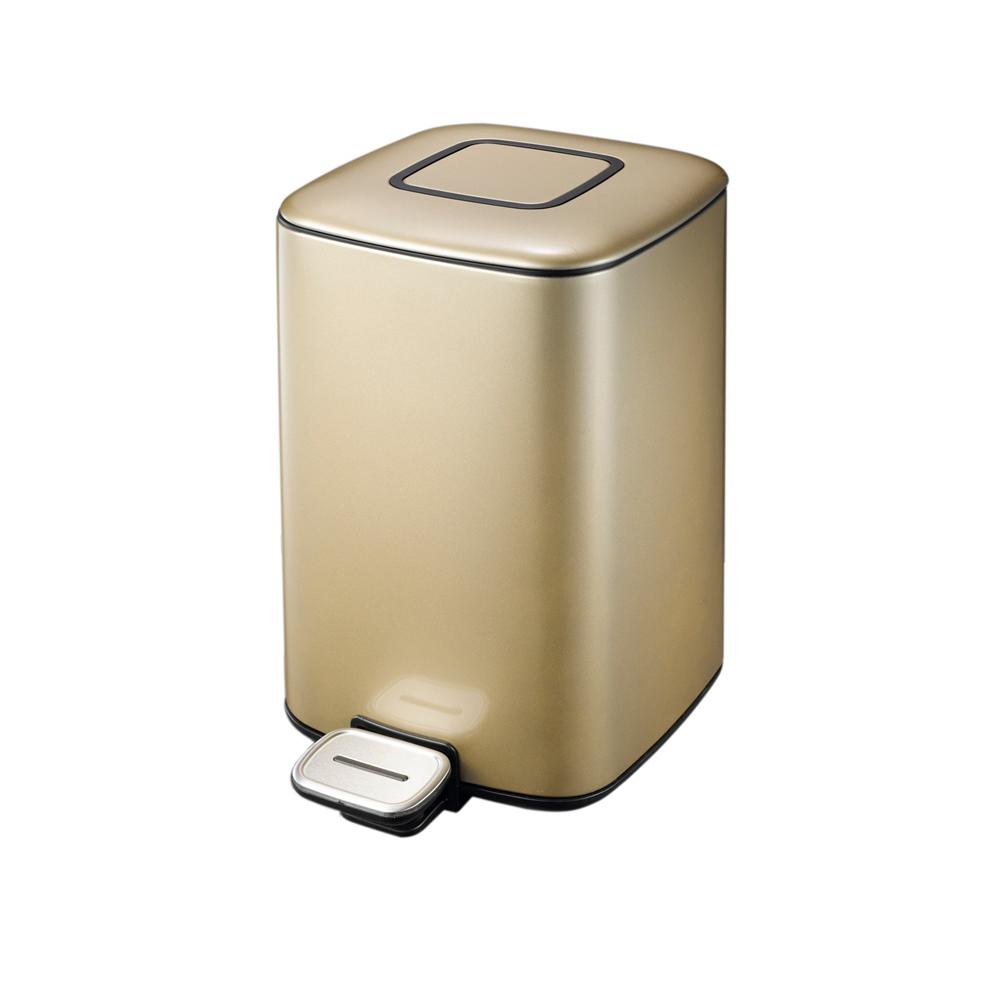 Buy STAINLESS STEEL SQUARE & GOLD COATING BIN 6 LITERS from Kaddah Cleaning Equipment in UAE
