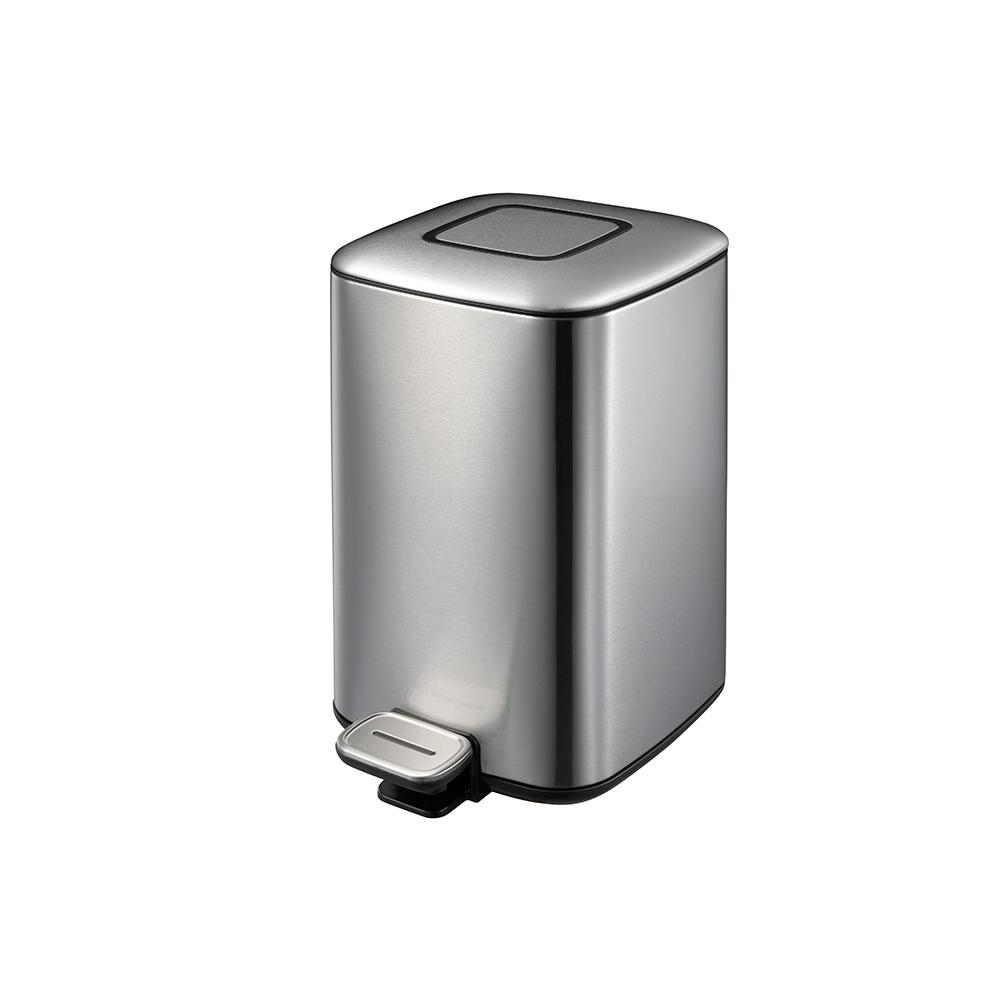 Buy STAINLESS STEEL SQUARE WITH PEDAL BIN 20 LITERS from Kaddah Cleaning Equipment in UAE