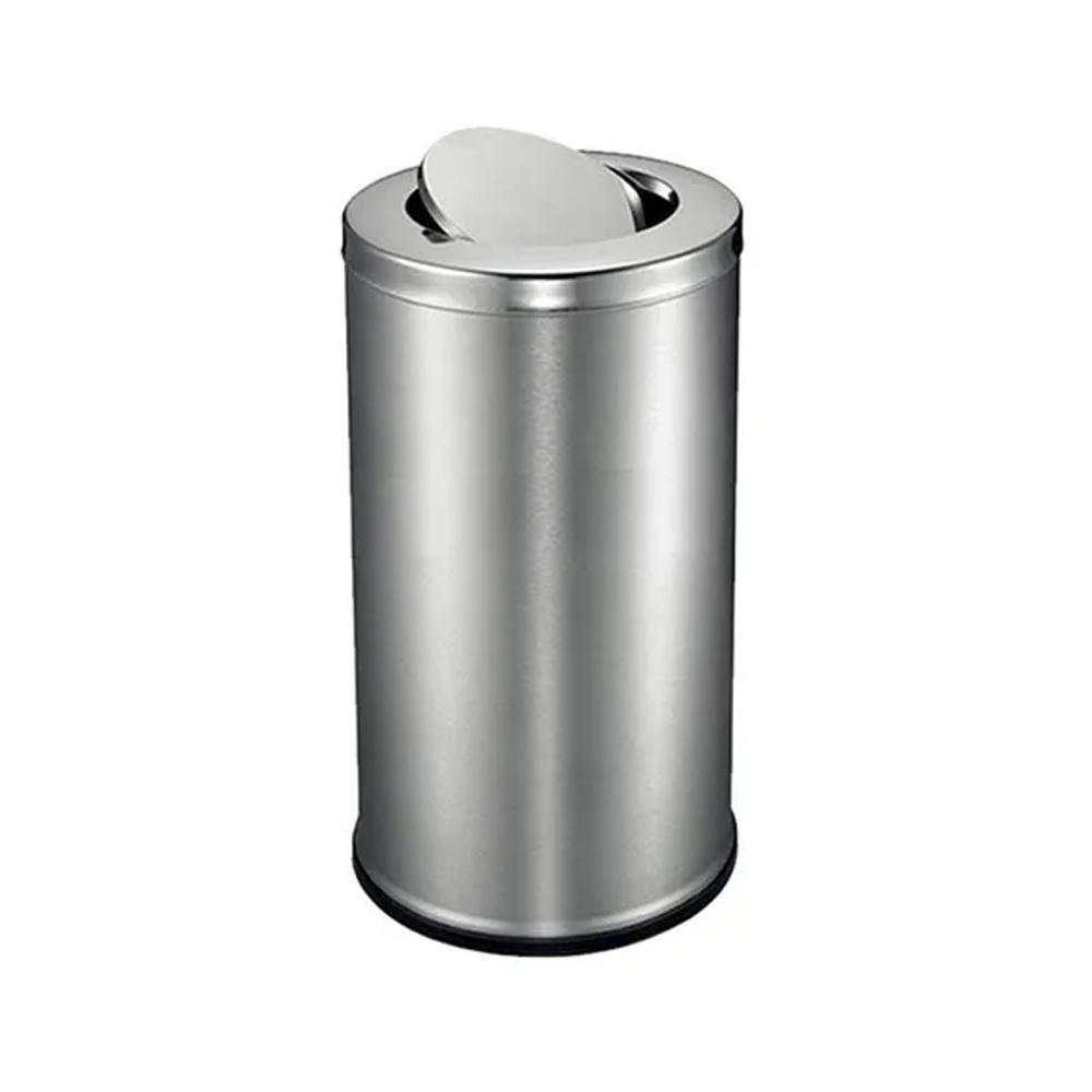 Buy STAINLESS STEEL WITH SWING LID BIN 56 LITERS from Kaddah Cleaning Equipment in UAE