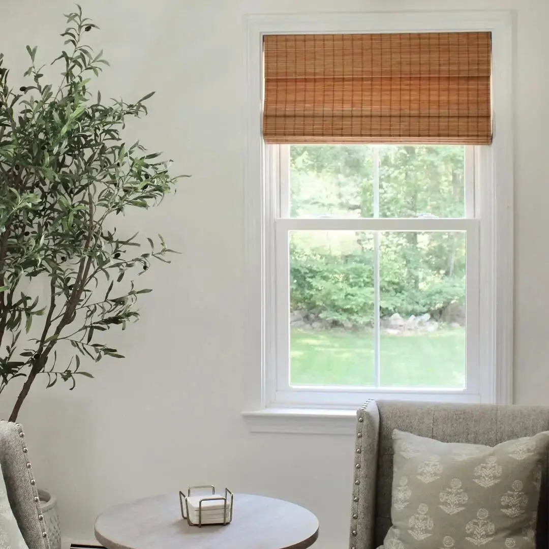 Sybil Bamboo Roman Shade – Flax - Interiors in UAE Marketplace