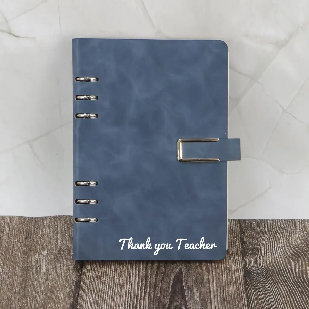 Buy TEACHER A5 REFILLABLE LEATHER NOTEBOOK from Concept Plus Trading in UAE