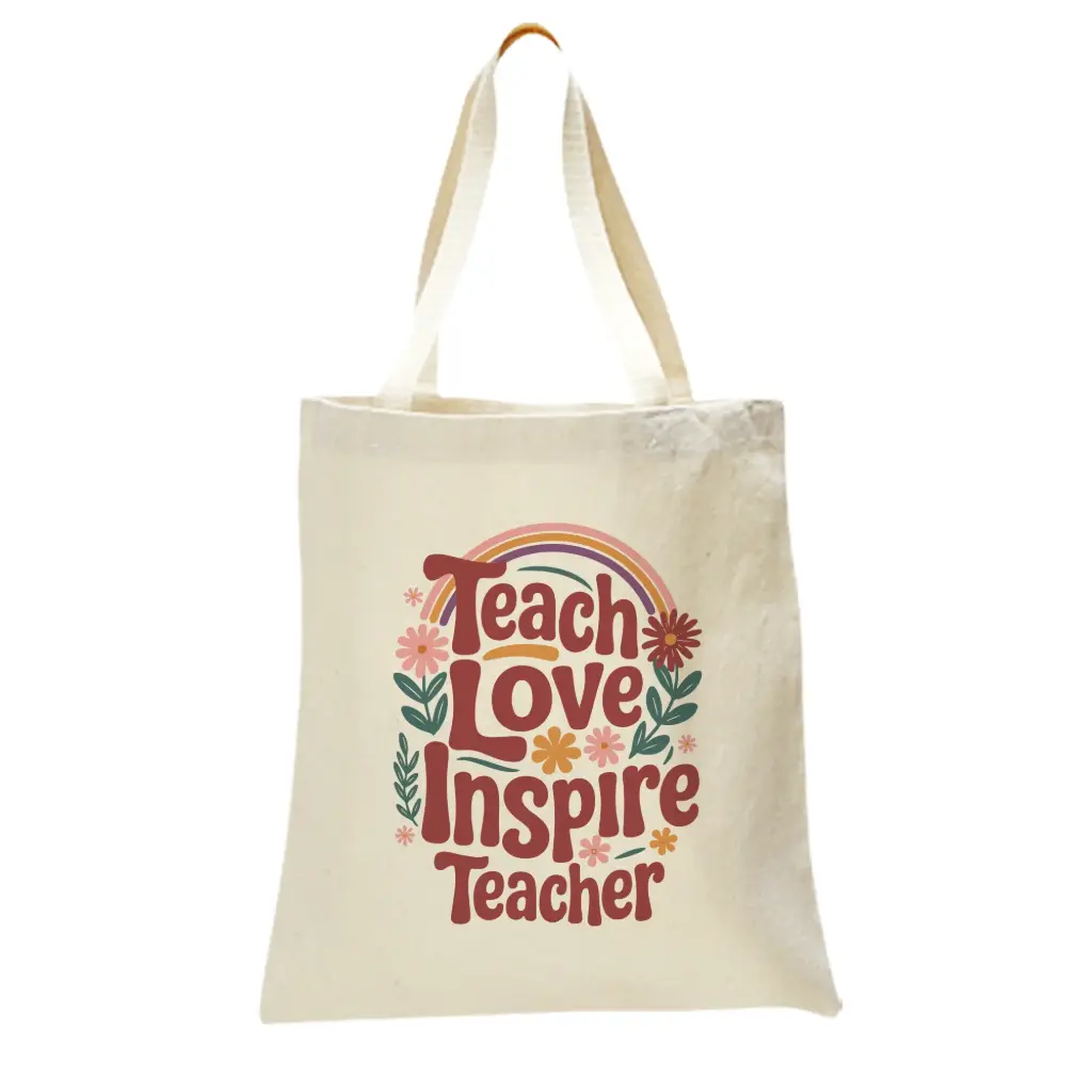 Buy TEACHER LOVE HEAVY TOTE BAG from Concept Plus Trading in UAE