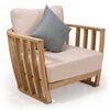 Woodland Acacia Wood Single Sofa W/Cushion Generic