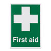 White Cross First Aid Sign 