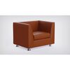 Single Seater PU Sofa - Brown