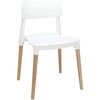TJ HYL-088 PP Chair with Wooden Legs