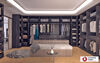 WALK-IN CLOSET WITH SOFT SEATING