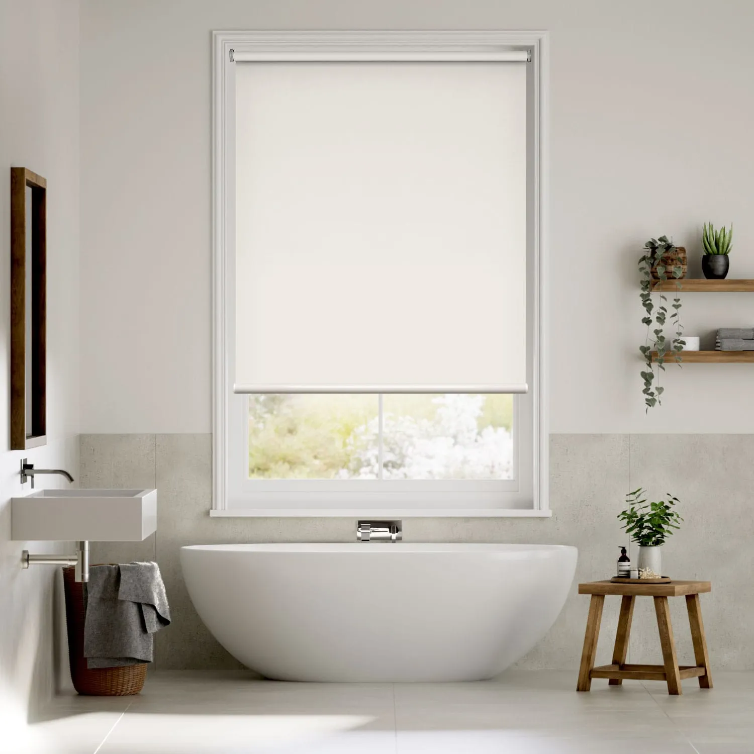 Titan Blackout Alabaster Roller Blind - Interiors in UAE Marketplace