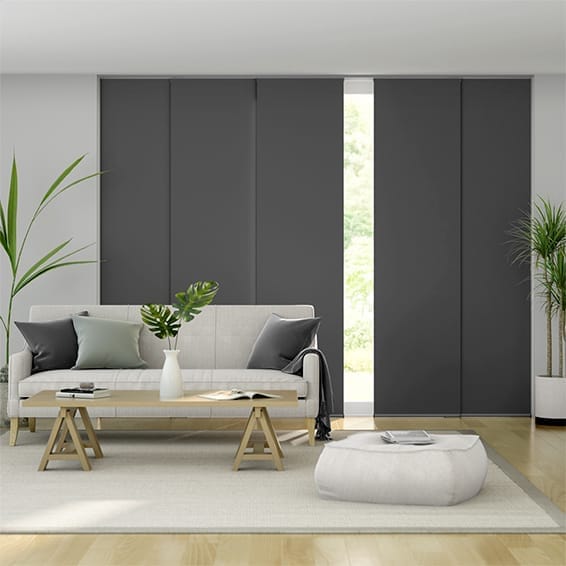 Titan Blackout Kendall Charcoal Panel Blind - Interiors in UAE Marketplace