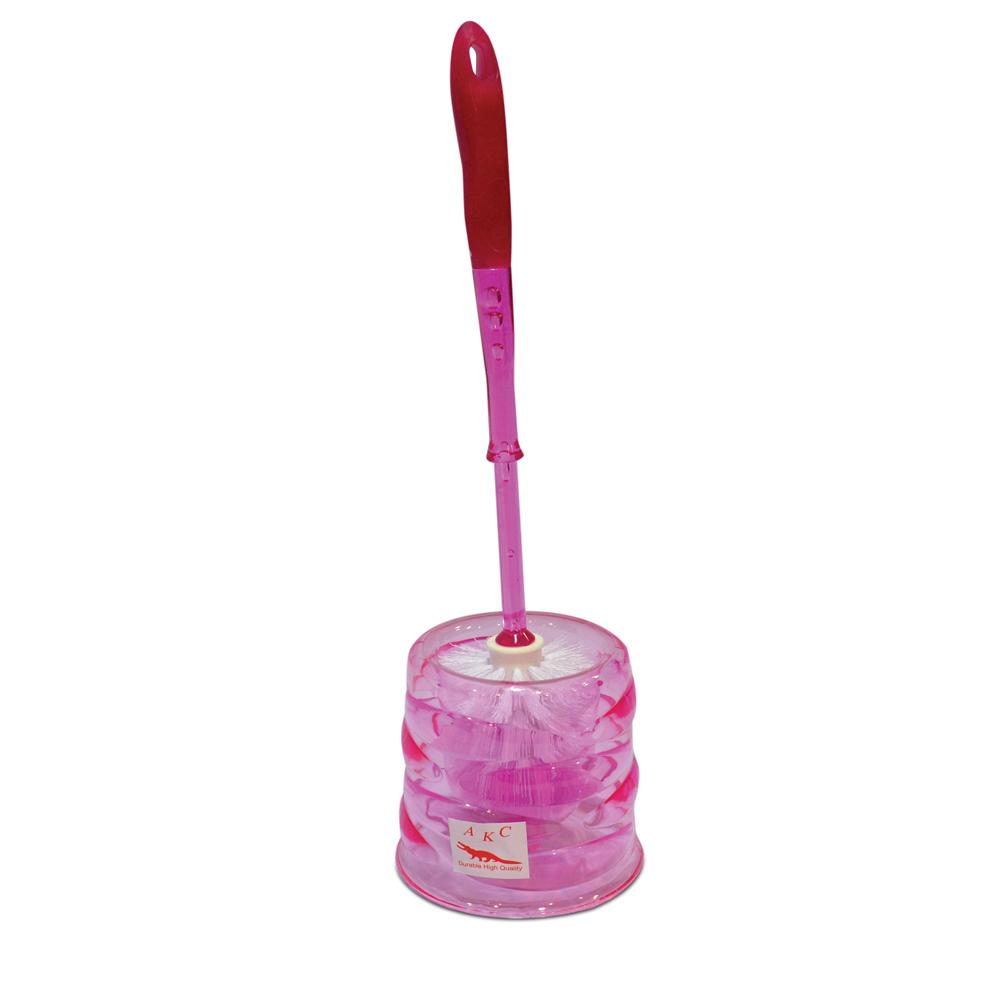 Buy TRANSPARENT TOILET BRUSH SET from Kaddah Cleaning Equipment in UAE