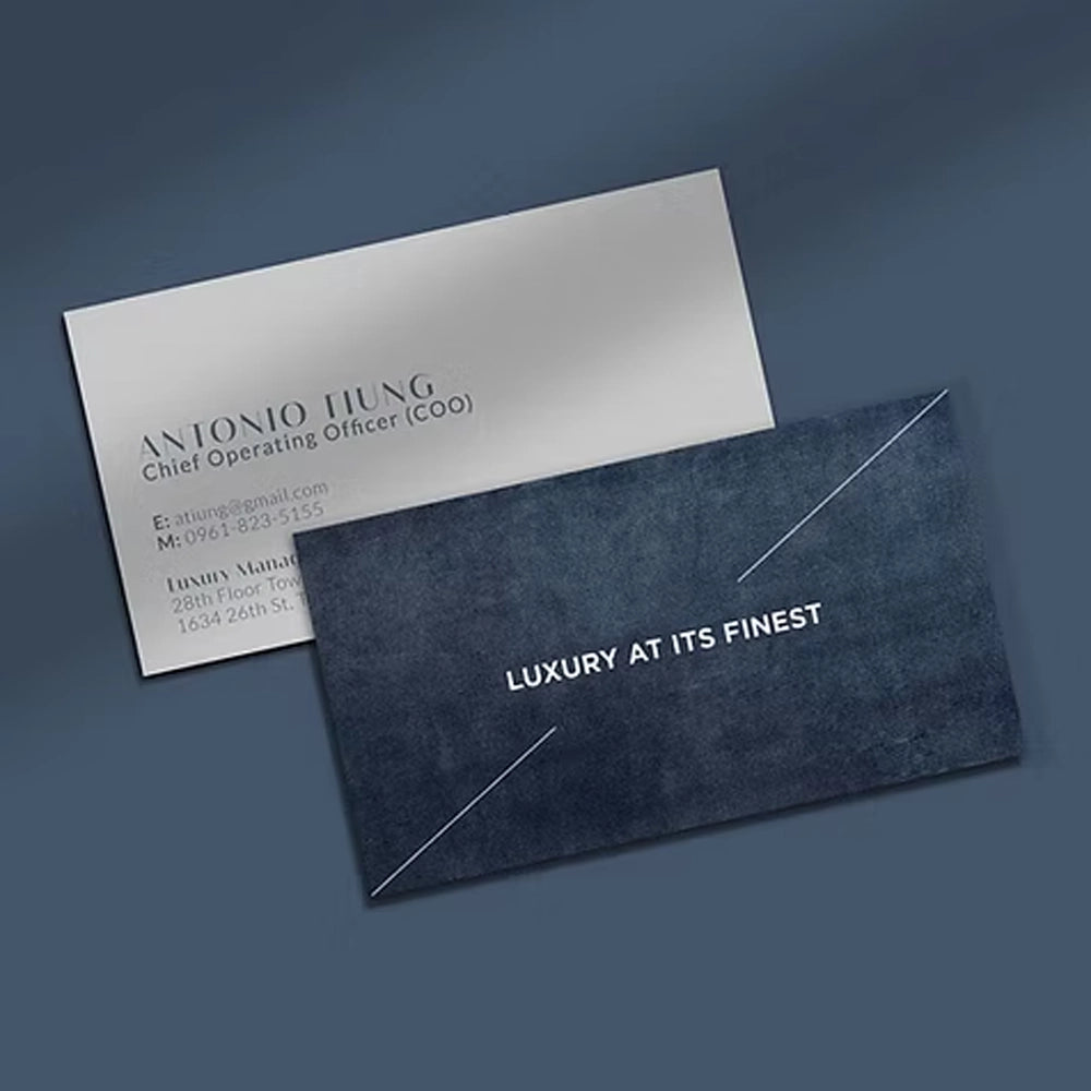 Velvet Laminated Business Cards - Designing and Printing in UAE Marketplace