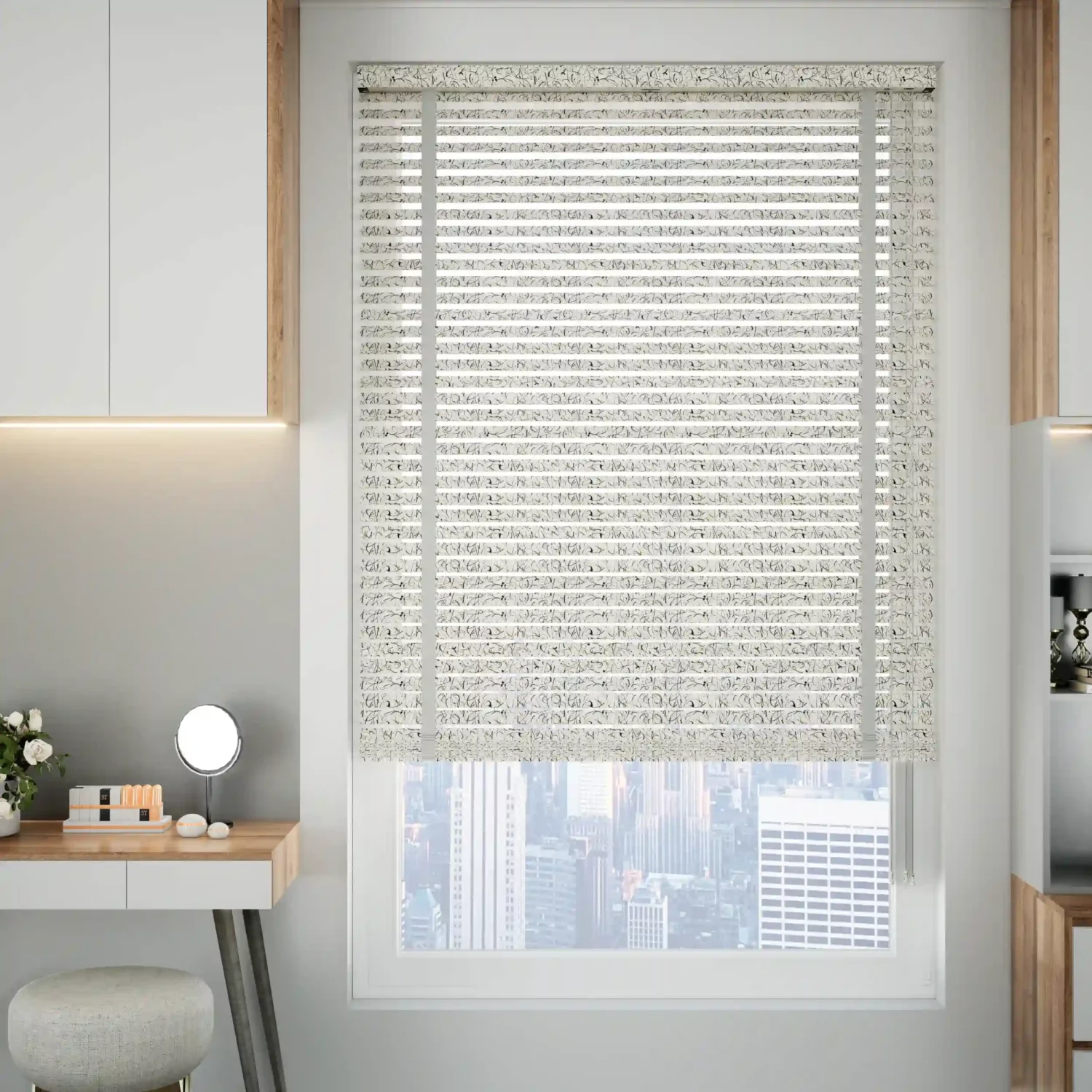 White Wooden Venetian Blinds - Interiors in UAE Marketplace