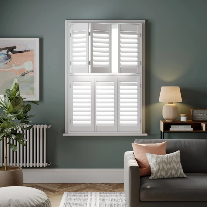 Wood Shutter Hidden Tilt Rod - Interiors in UAE Marketplace
